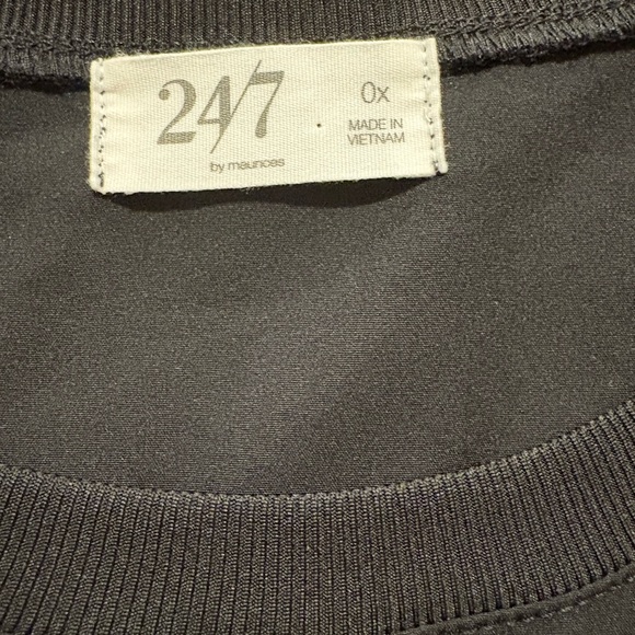 24/7 Maurices Black Drawstring Dress - Picture 3 of 7